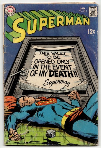Superman 213 comics - dc, death